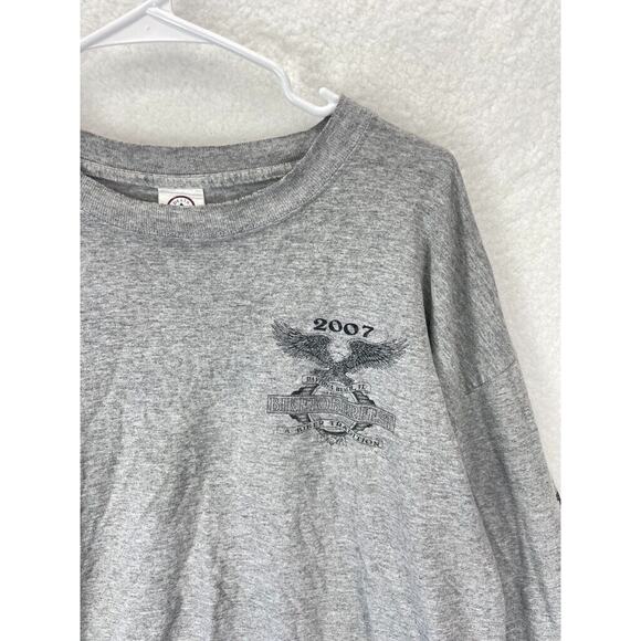 Biketoberfest 2007 T-Shirt Mens XL Gray Daytona Beach Long Sleeve Motorcycle VTG - Picture 4 of 8